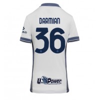 Camiseta Inter Milan Matteo Darmian #36 Segunda Equipación Replica 2024-25 para mujer mangas cortas